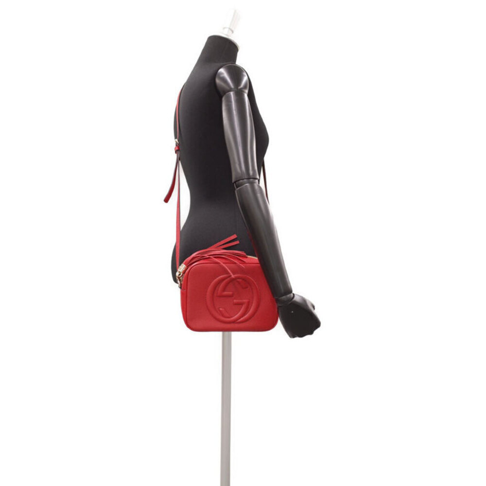 Gucci Leather Pebbled Disco Crossbody Bag Soho - Picture 9 of 9